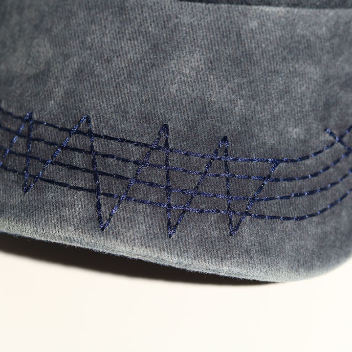 cod-ผ้าฝ้ายฟอกรุ่นใหม่ปักหมวกเบสบอล-eaby-หมวกเก่าหมวกกันแดดกลางแจ้ง-christmas-gift