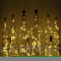 2M 20-LED Copper Wire String Light with Bottle Stopper for Glass Craft Bottle Wedding Decoration Christmas string lights