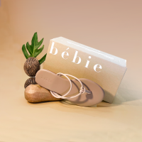 bebie - KNOT (latte) รองเท้าแตะนิ่มสบาย