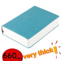 Super Thick Blank Book 80gsm 660pages Leather Sketchbook A6/A5/A4 Journal Notebook Daily Business Office Work Notepad Stationery Note Books Pads