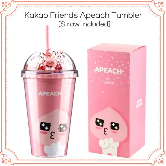 Kakao Friends Ryan/Apeach Straw Tumbler