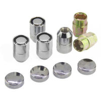 4pcs Car Anti-theft Aluminum Wheel Lock Nuts Tire Accessories M12x1.5 Lug Nuts 12mmx1.25 Anti Theft Wheel Nuts 2 Keys Universal