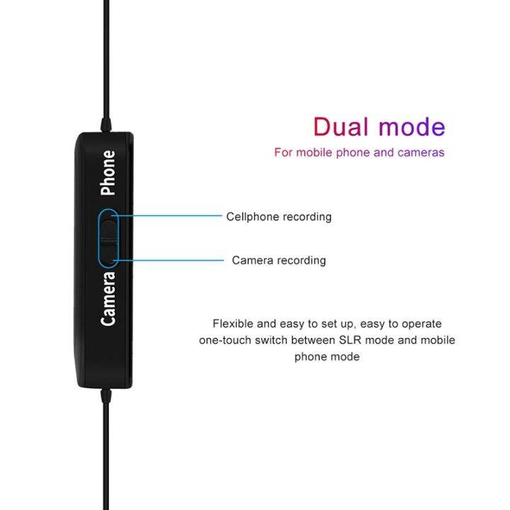 ryh-8m-cable-clip-on-lavalier-microphone-3-5mm-plug-condenser-mic-vlog-recording-microfono-for-dslr-camera-phone-pc-tablet