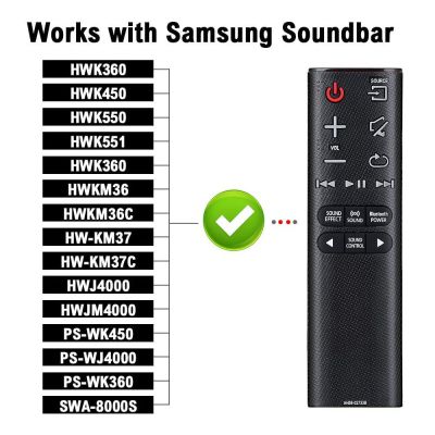 ใหม่เปลี่ยน AH59-02733B สำหรับ Samsung Sound Bar ระบบรีโมท HWJ4000 HWJM4000 HW-J4000 HW-K360 PS-WK450 AH59-02547B