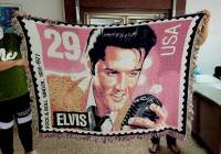 พรม เอลวิส elvis presley carpet พรมแต่งบ้าน พรมโชว์ พรมเช็ดเท้า พรมถัก พรมปูพื้น ผ้าปูโต๊ะ made in USA ของแท้