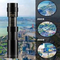 ZZOOI 10-300X40 High Power Monocular Telescope Hunting 3000M Binoculars Low Light Night Vision Eyepiece Powerful Monocular