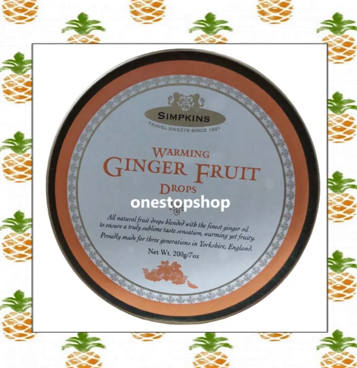 Simpkins Warming Ginger Fruit Drops 200g Lazada PH