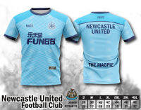 เสื้อบอลพิมพ์ลาย ยอดฮิต ลาย นิวคาสเซิล สีฟ้า NEW CASTLE FC