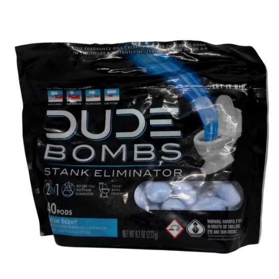 Dude Bombs 2 in 1 Stank Eliminator Fresh Scent 40 Pods Lazada PH