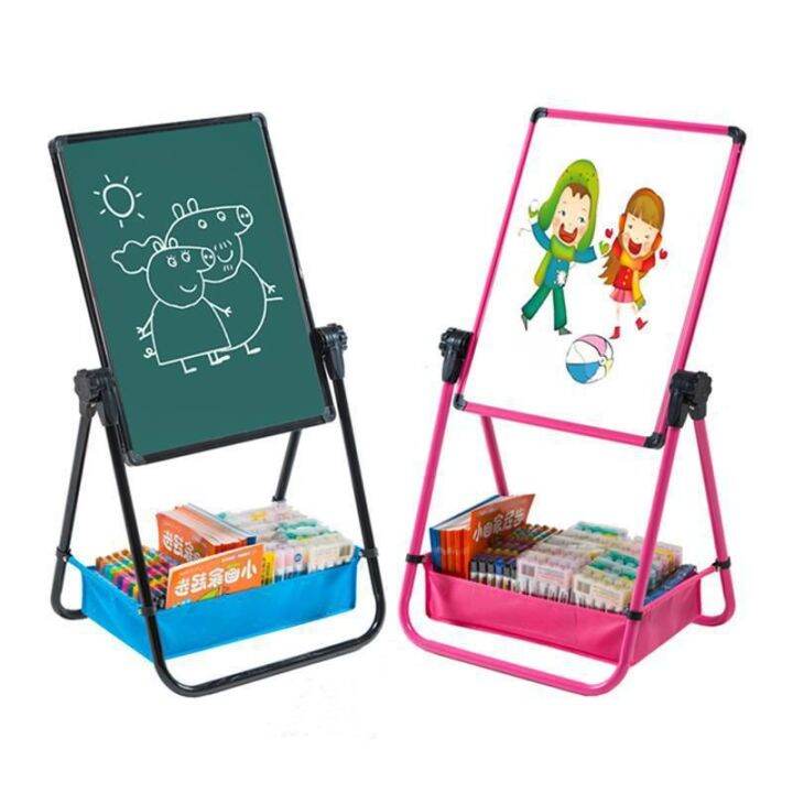 Kids Art Drawing Board Whiteboard & Blackboard Double Sided Stand Kids