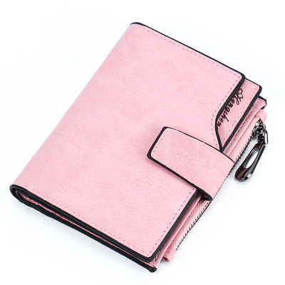 Wallet womens short buckle student frosted multi card zipper wallet womens wallet frosted women  859R