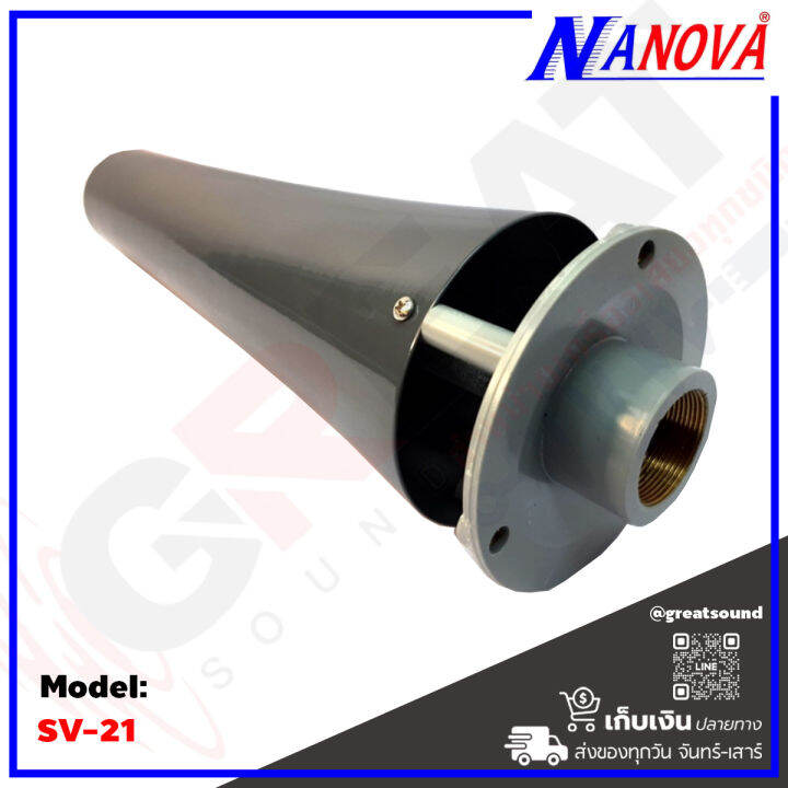 nanova-sv-21-กรวยฮอล์นอลูมีเนียม-สำหรับปากฮอร์น-21-นิ้ว-พร้อมหูประกบ-ขาฮอร์น-ราคานี้เป็นราคาต่อ-1-ตัว