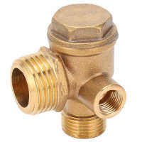 G1/2 X M3/8 X M10 Air Check Valve Male Thread 3 Port Non-Return Accessories For Air Prevent Valves