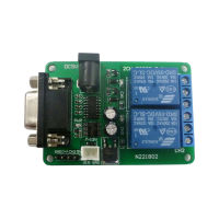 โมดูลรีเลย์ RS232 2ช่องสัญญาณ DC 5V-12V รีเลย์รีโมทคอนโทรลพีซี USB UART COM พอร์ตอนุกรมรีเลย์แผงควบคุมรีเลย์มีอินดิเคเตอร์ LED