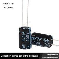 ๑■ 20pcs 400V 4.7UF 8 x 12 mm low ESR Aluminum Electrolyte Capacitor 4.7 uf 400 V Electric Capacitors 20