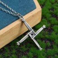 10Pcs Fashion Gothic Ireland St. Brigids Cross Necklace For Woman Man Christian Religion Amulet Jewelry