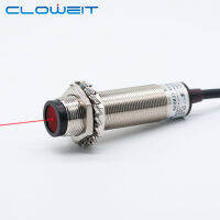 Cloweit M18 50ซม. ปรับเลเซอร์กระจายแสง Photoelectric Sensor Min Spot 0.5มม. ช่วงการตรวจจับสวิทช์ J18-DS DC12V 24V