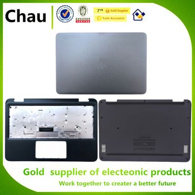 Chau สำหรับ Chromebook 11 3100ปกหลัง LCD เคสด้านบน034YFY/0TK87M กรณีวางฝ่ามือบน/เคสด้านล่าง