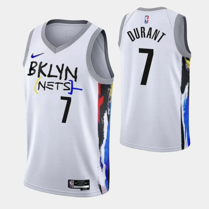 kd blue nets jersey