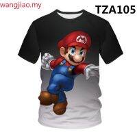 BEST OFFER!!  Super Mario T-shirt men and women T Shirts Graphic short sleeve 3D front and rear printing T-shirt  Tops teenagers