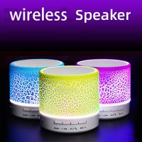 New mini portable car audio a9 stunning crack led wireless bluetooth 4.1 subwoofer speaker tf card