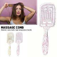 Transparent Coil Combs Ribs Hairdressing Comb Curly Hair Massage Comb Hair Shunfa Roots P4E4