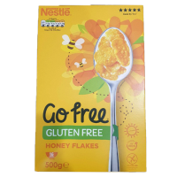 Go Free Gluten Free Honey Flakes Nestle Honey Corn Flakes อาหารเช้า ซีเรียล ธัญพืช คอนเฟลก 500g