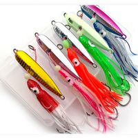 【DT】hot！ Inchiku Squid 40g 60g 80g 100g 120g 150g 180g 200g Slow Jigging Jigs Metal Jig Leurre Skirt