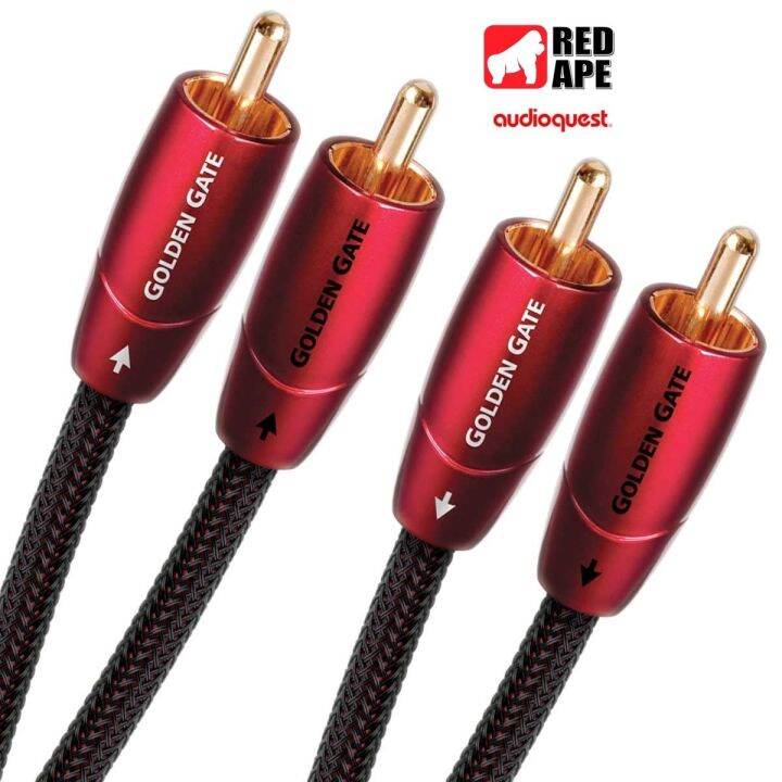 AudioQuest RCA to RCA Interconnect 1.5metre Cable Black, Green and Red