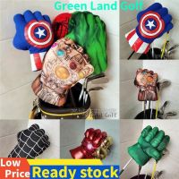 2023 NEW for❀™ Golf Club Cover Marvels The Avengers Wood Head cover for Driver Cover Fit Up To 460cc Men Lady Mascot Novelty Cute Gift PU Leather Golf Head Covers Golf Club Protector Golf Access