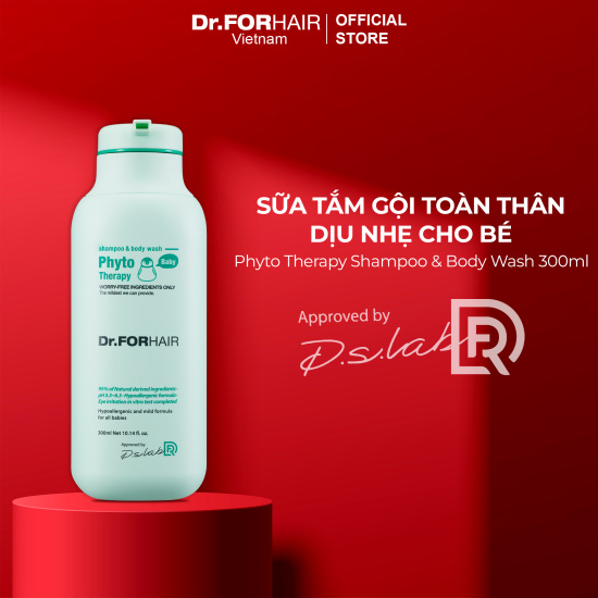 Tắm gội toàn thân 2 in 1 an toàn cho bé dr.forhair phyto therapy shampoo & - ảnh sản phẩm 1