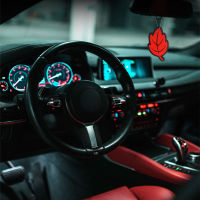 【cw】Small Leaves Car Pendant Perfume Tablet Rearview Mirror Solid Fragrance Air Freshener Car Interior Aroma Diffuser Aromatpy ！