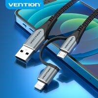 [A Necessary]✳Vention MFi [A Necessary]สายสำหรับ iPhone USB 12 Pro Max XR 11 2 In 1สายไลท์นิ่งที่ชาร์จความเร็วสูง Samsung ข้อมูลไมโคร Xiaomi