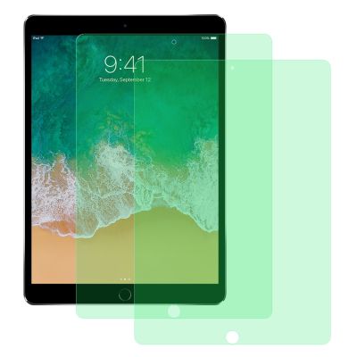 สำหรับ iPad Pro 10.5นิ้ว2ชิ้น9H 2.5D ป้องกันดวงตาแสงสีเขียวฟิล์มกระจกนิรภัยป้องกันการระเบิด