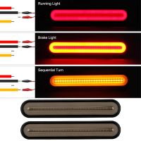 ไฟไฟท้ายรถ12/24V 2ชิ้นโคมไฟไฟเบรกรถเลี้ยวหยุดไหลไฟเลี้ยว LED ATV กันน้ำไฟติดรถบรรทุก LED