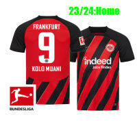 เสื้อฟุตบอลแฟรงค์เฟิร์ต23/ 24คุณภาพสูง (มีแผ่นปะ Bundesliga) Kowo MUANI หว่าน SMOLCIC LINDSTRøM KNAUFF M. GOTZE ชุดยุโรปชุดเสื้อผ้าผู้ชายชุดเสื้อเชิ้ต BORRE 2023/2024 Kaus Sepak Bola