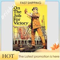 Sa Job For Victory US Shipping War โปรโมชั่นโลหะป้ายผนังแผ่นโลหะพิมพ์โปสเตอร์ป้ายดีบุก 20 * 30 ซม