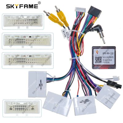 SKYFAME Car 16pin Wiring Harness Adapter Canbus Box Decoder For Renault Clio Arkana Duster Android Radio Power Cable RP5-RN-101
