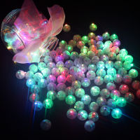 100 Pcslot Round Ball Led Balloon Lights Mini Flash Lamps for Lantern Christmas Wedding Party Decoration White, Yellow, Pink