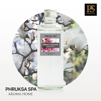 Phruksa Spa น้ำมันหอมระเหย กลิ่น แมกโนเลีย-ลิลลี่ขาว 100 มล. (Aroma Oil 100 ml. White Lily &amp; Magnolia) ใช้สำหรับ เตาอโรม่า อโรม่าออยล์ น้ำมันหอม น้ำมันหอมระเหย