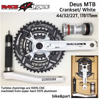 จานหน้า RaceFace Deus 44/32/22T, White