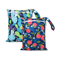 Miababy 18*25cm Waterproof PUL Cloth Diaper Bag for Diapers Inserts Mini Fashion Wet Bag