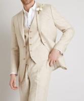 LINEN SUIT Beige Linen Suit Men Suit Men Linen Suit Beige Linen Dress Linen Suits Beige 3 Piece Linen Suit  Wedding Wear Suit