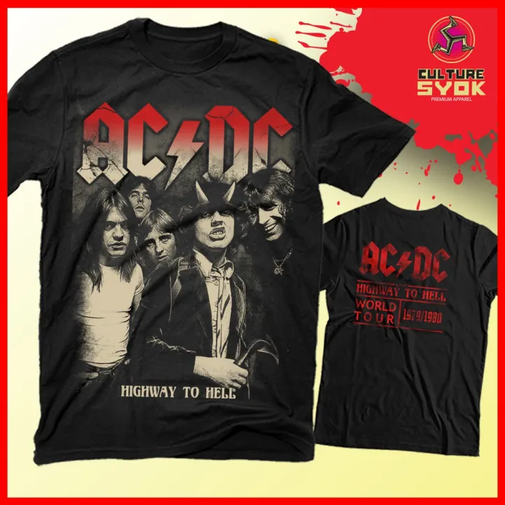 ACDC Highway to hell Rock Tshirt 100 premium cotton by Culturesyok