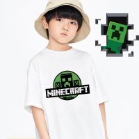 ▥♧┋ เสื้อยืด ผ้าฝ้าย พิมพ์ลายการ์ตูน Minecraft Game The Hedgehog สําหรับเด็ก