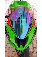 กระจกบังลมแบบฟองคู่สำหรับรถมอเตอร์ไซค์ ZX10R 2008 2009 2010คาวาซากินินจา ZX ZX-10R 10R หน้ากระจกหน้ารถสีดำ