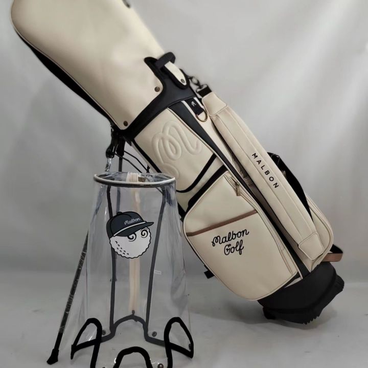 malbon-golf-bag-fisherman-hat-han-guochao-brand-pu-waterproof-frame-two-hat-golf-bag