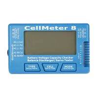 RC Digital CellMeter 8 Servo Tester 2S-8S พร้อมไฟหลังจอ LCD แบตเตอรี่ตัวตรวจสอบความจุแรงดันไฟฟ้า Balance Discharger