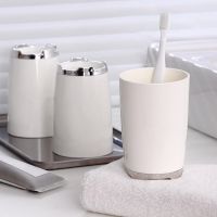 ▲✔ High-end Smooth Edge Toothbrush Holder Thickened Toothbrush Toothpaste Storage Large Opening Toothbrush Toothpaste Cup