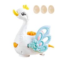 Animal Car Toys with Lights Kids Car Toy Animal Play Set Mini Vehicle Toys Car Toys with Light and Music Battery-Powered Egg Laying Swan Birthday Gifts for Kid Party Favors kind